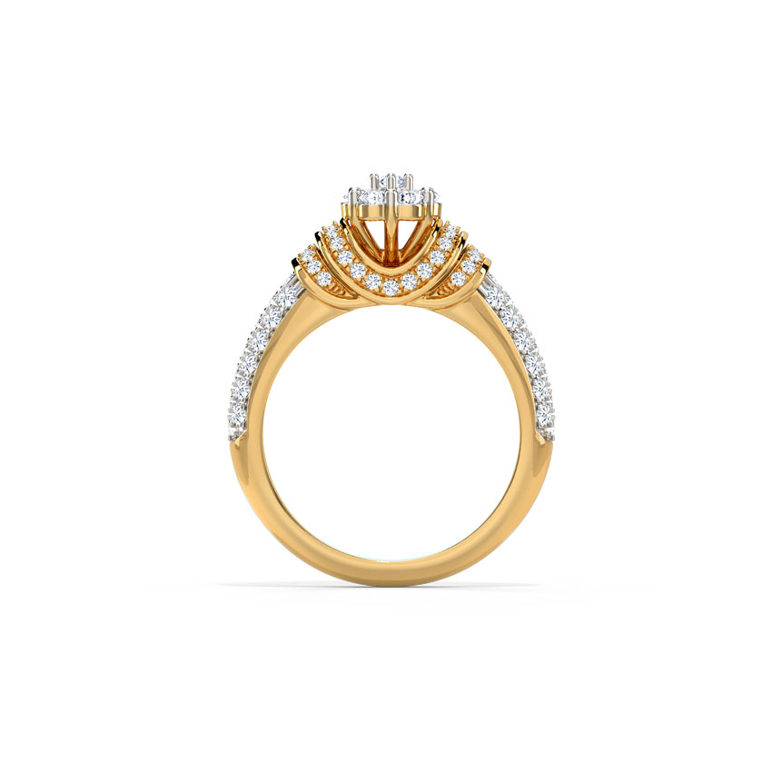 Cluster Crest Diamond Ring