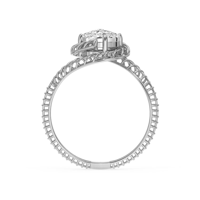Twine Mesh Cluster Diamond Ring Twine Mesh Cluster Diamond Ring