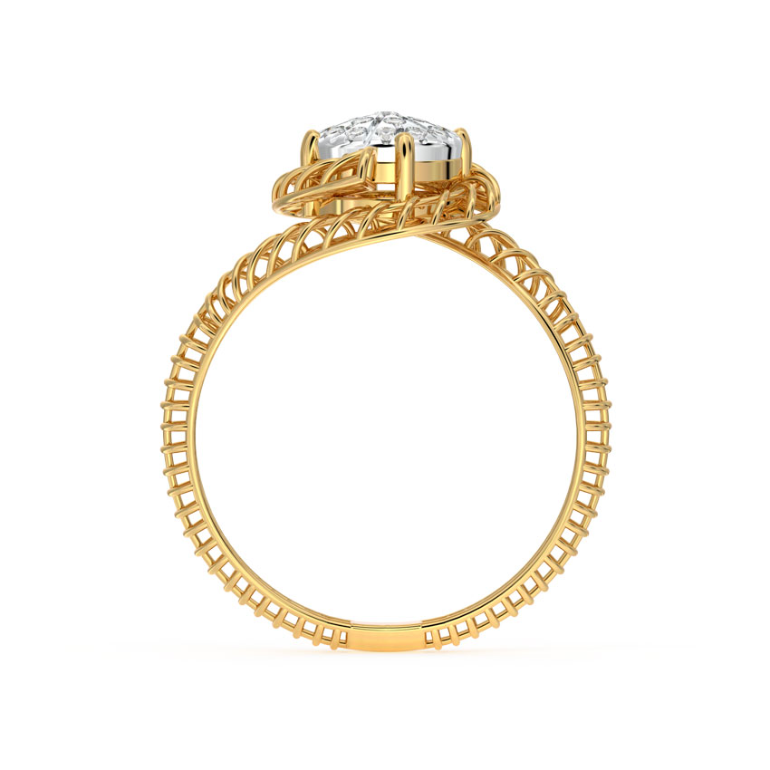 Twine Mesh Cluster Diamond Ring Twine Mesh Cluster Diamond Ring