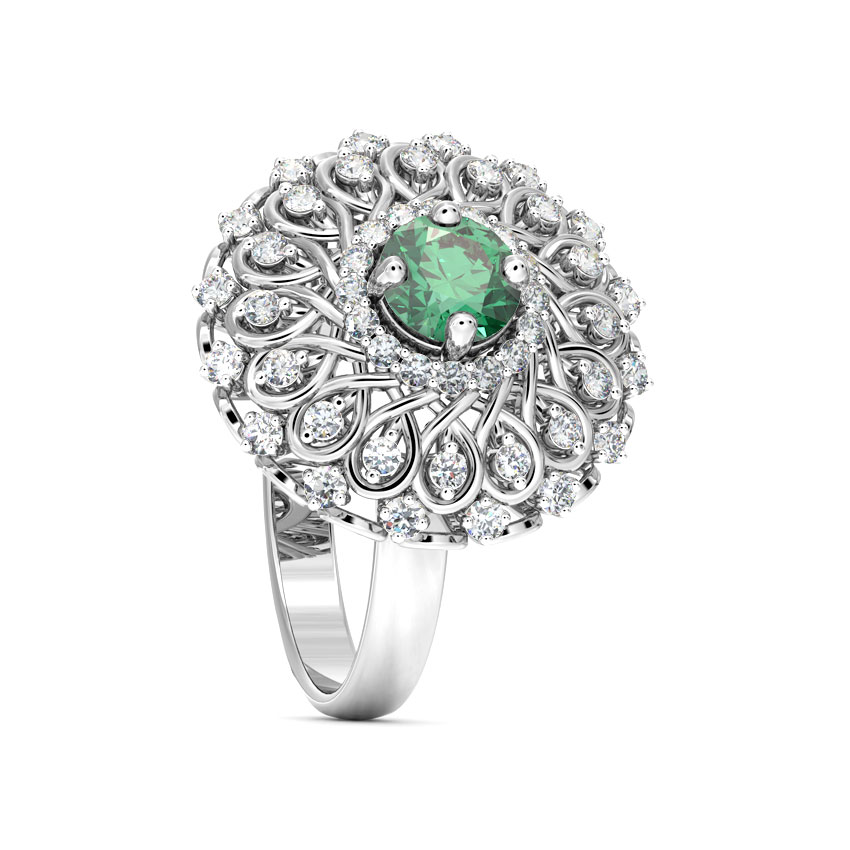 Ornate Cocktail Diamond Ring