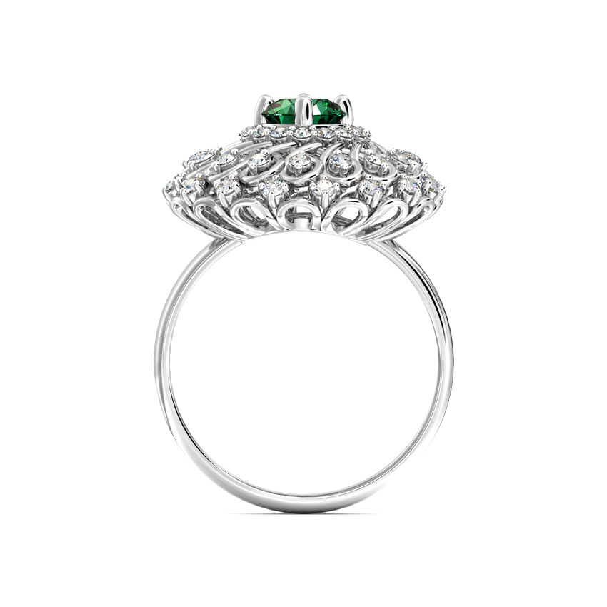 Ornate Cocktail Diamond Ring