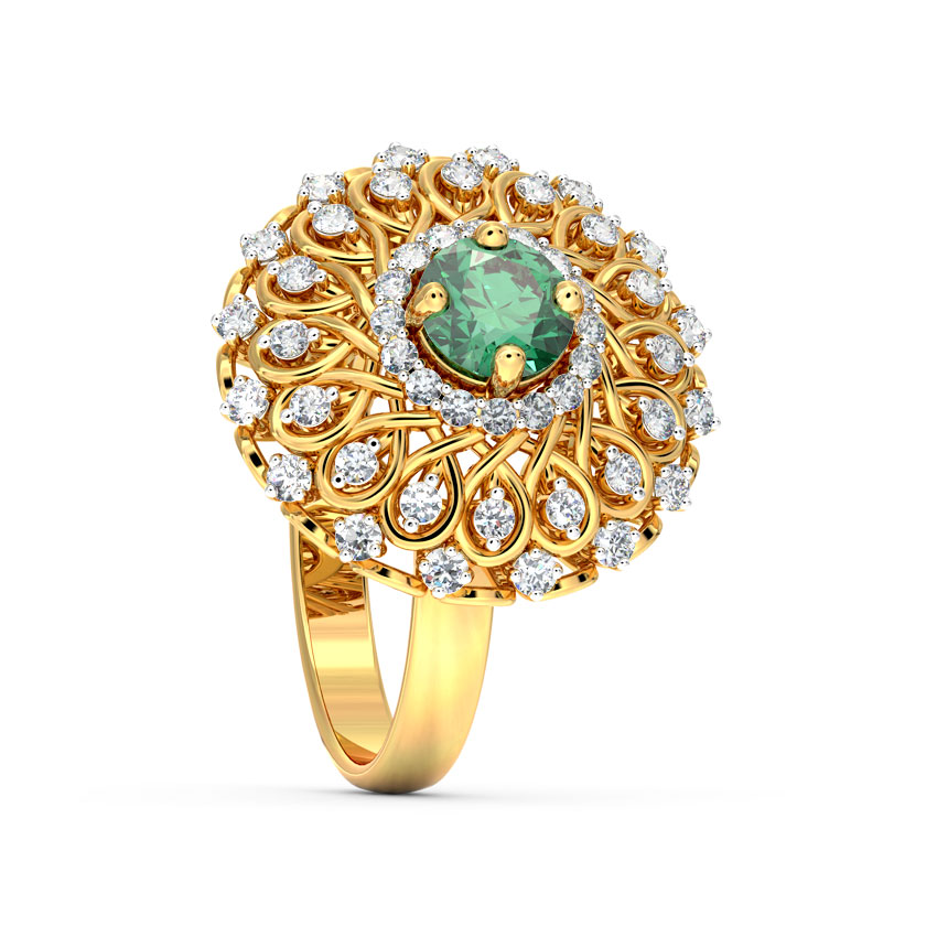 Ornate Cocktail Diamond Ring