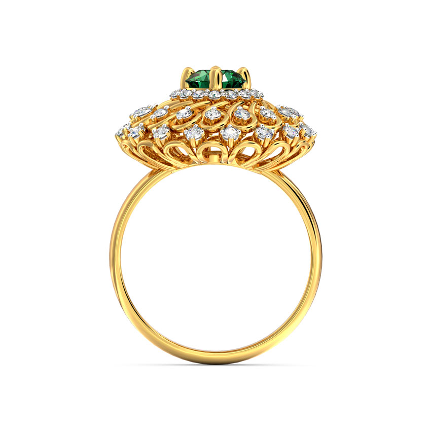 Ornate Cocktail Diamond Ring