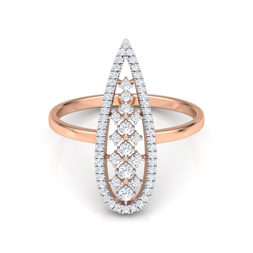 Pear Lattice Diamond Ring Pear Lattice Diamond Ring