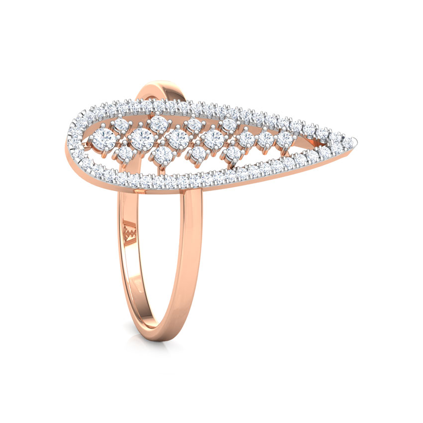 Pear Lattice Diamond Ring Pear Lattice Diamond Ring