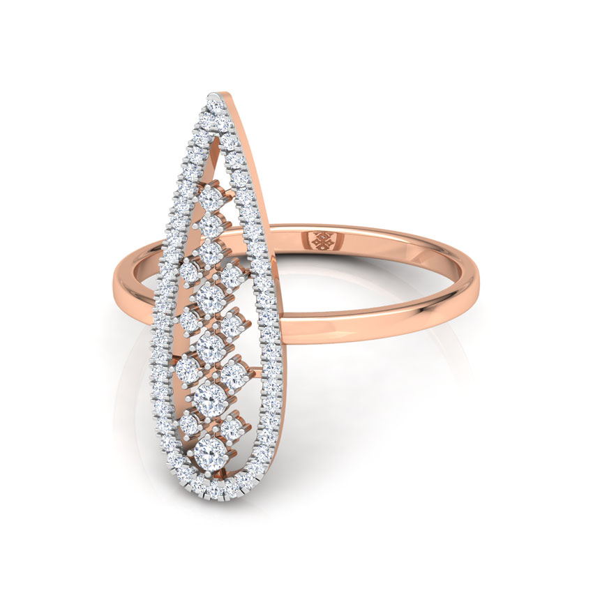 Pear Lattice Diamond Ring Pear Lattice Diamond Ring