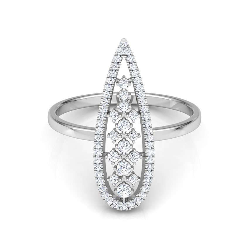 Pear Lattice Diamond Ring Pear Lattice Diamond Ring
