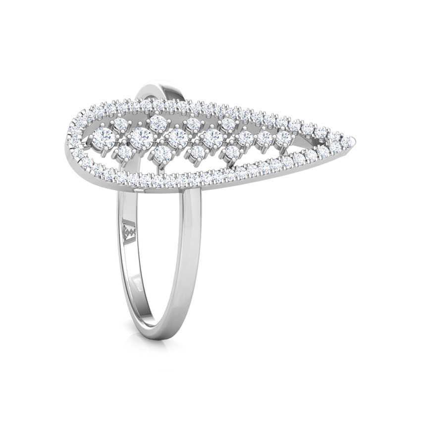 Pear Lattice Diamond Ring Pear Lattice Diamond Ring