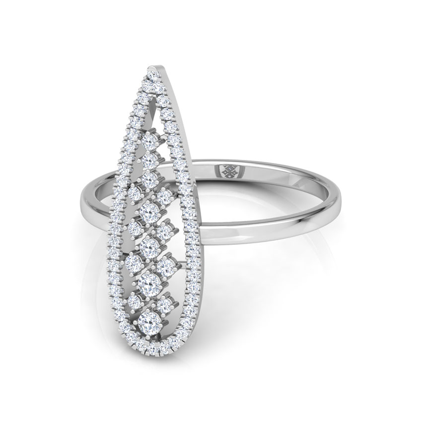 Pear Lattice Diamond Ring Pear Lattice Diamond Ring