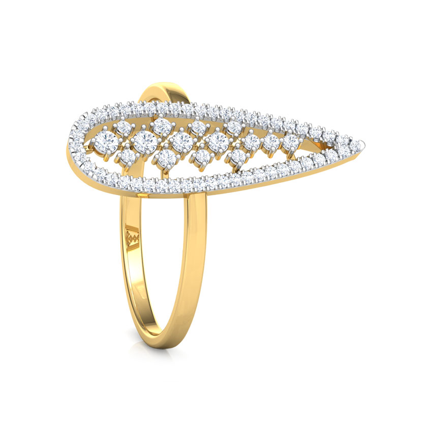 Pear Lattice Diamond Ring Pear Lattice Diamond Ring
