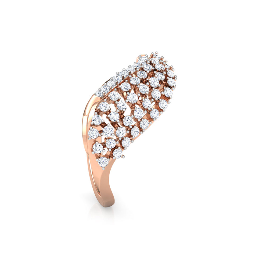 Wavy Cluster Diamond Ring Wavy Cluster Diamond Ring