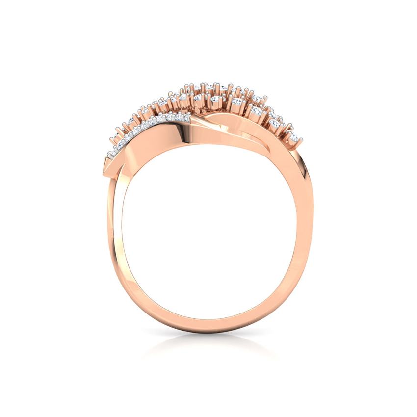 Wavy Cluster Diamond Ring Wavy Cluster Diamond Ring
