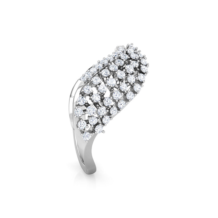 Wavy Cluster Diamond Ring Wavy Cluster Diamond Ring