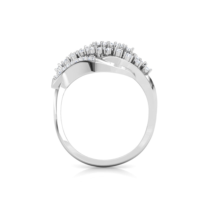 Wavy Cluster Diamond Ring Wavy Cluster Diamond Ring