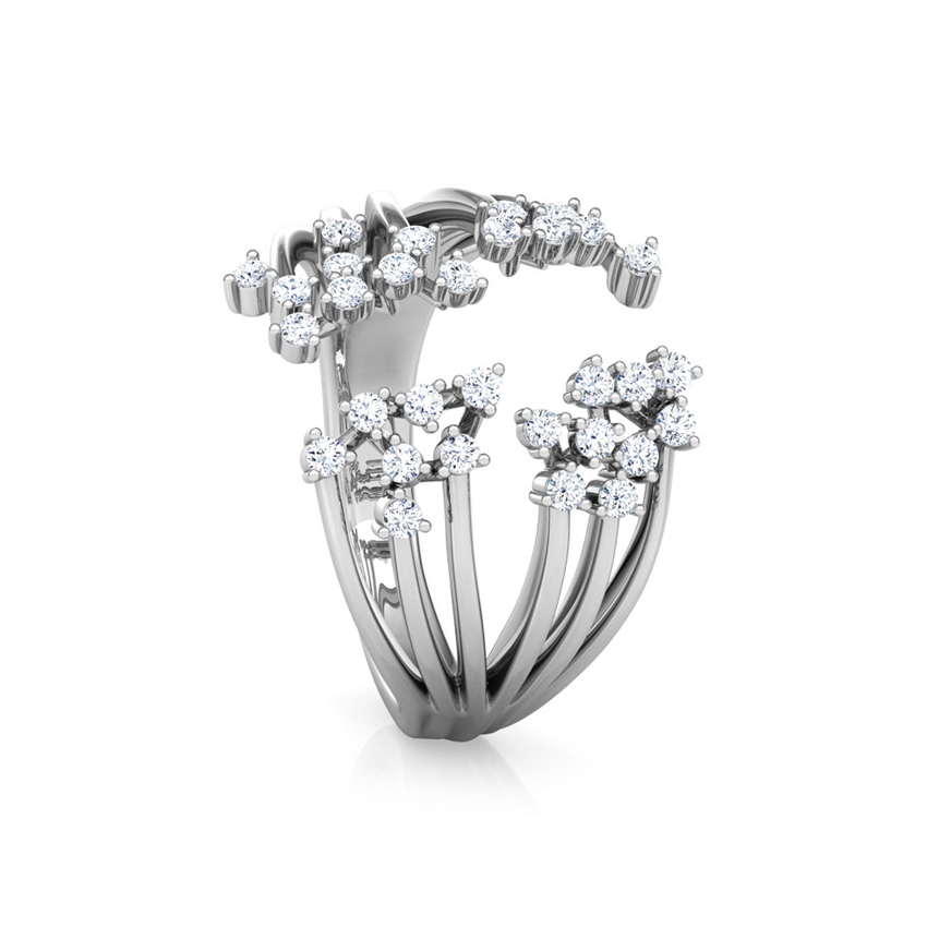 Swing Cluster Diamond Ring