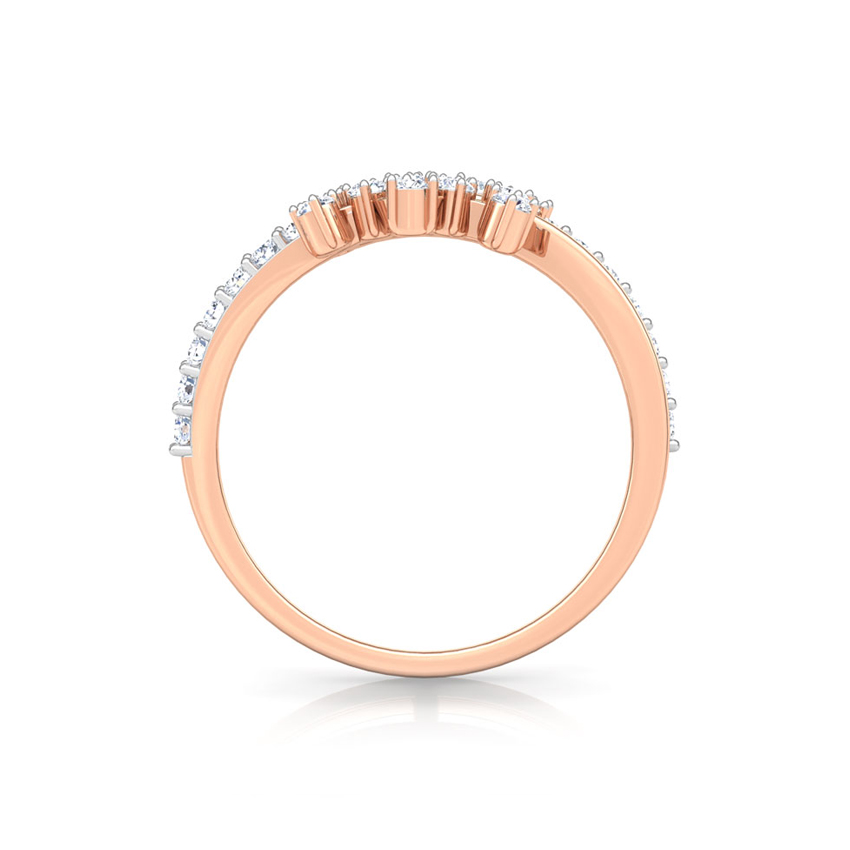 Curl Cluster Diamond Ring