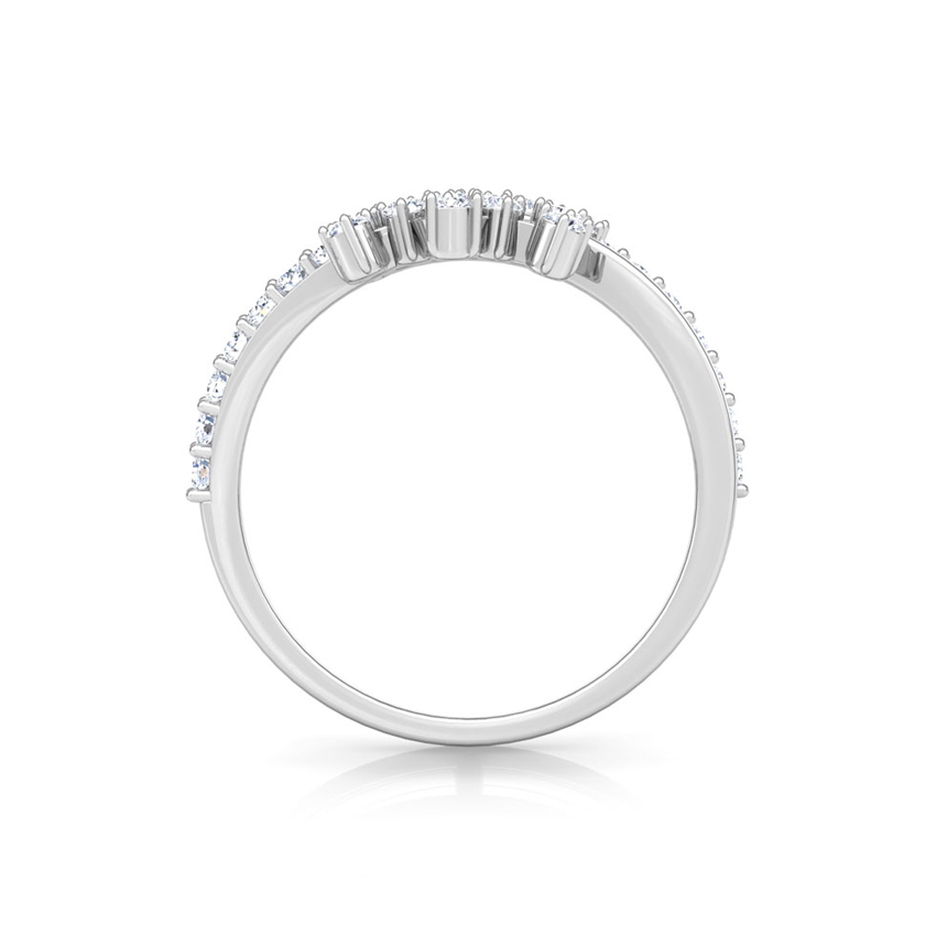 Curl Cluster Diamond Ring