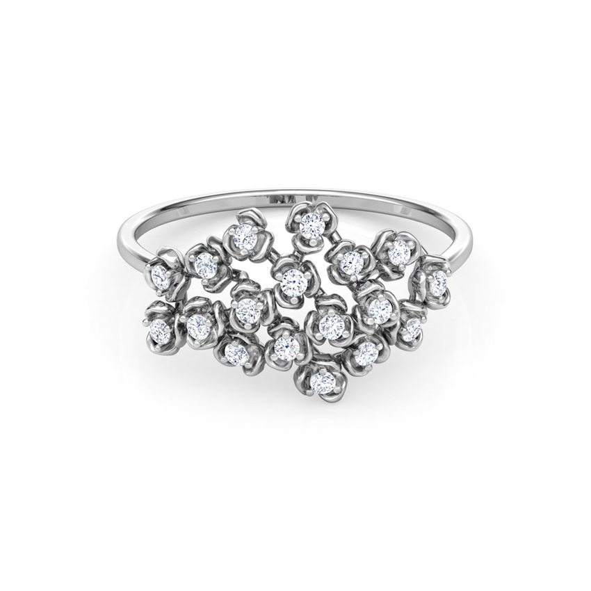 Blossom Cluster Diamond Ring