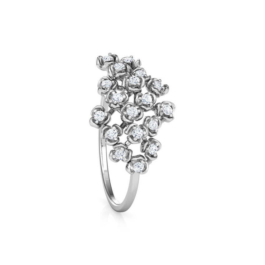 Blossom Cluster Diamond Ring