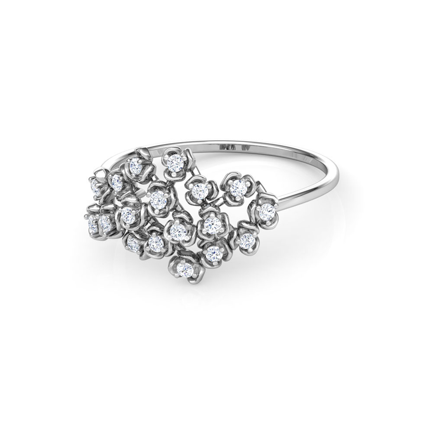 Blossom Cluster Diamond Ring