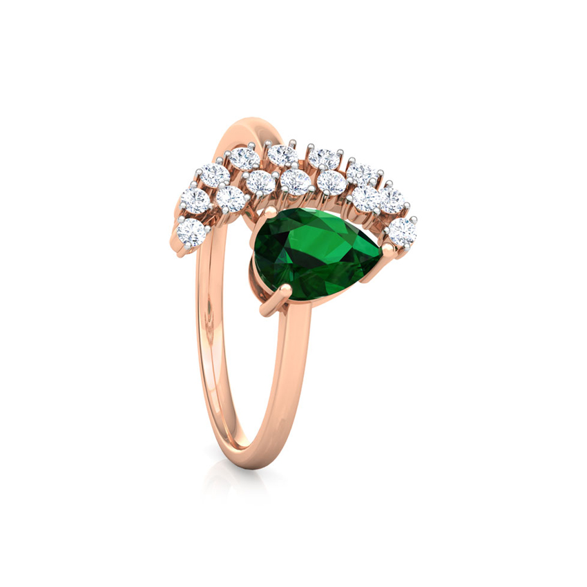Crescent Cluster Diamond Ring Crescent Cluster Diamond Ring