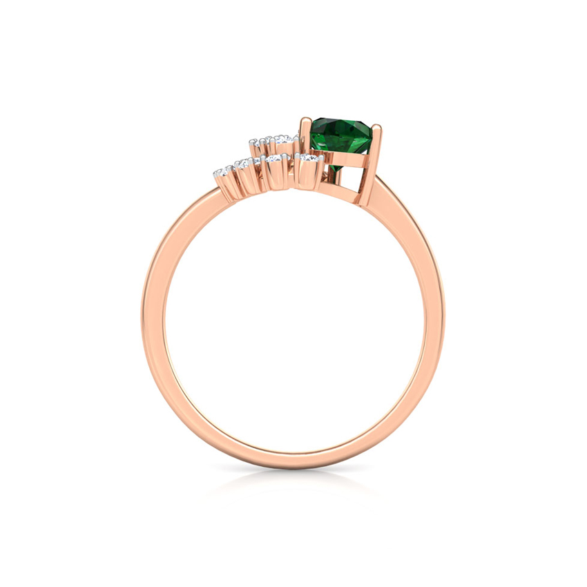 Crescent Cluster Diamond Ring Crescent Cluster Diamond Ring