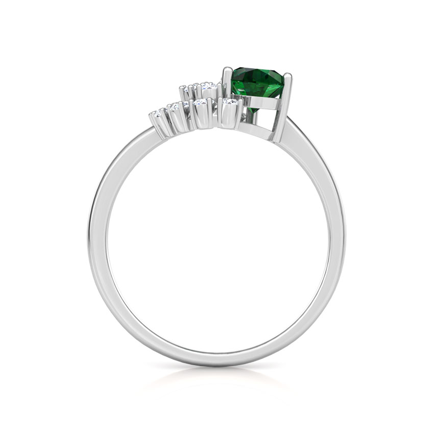 Crescent Cluster Diamond Ring Crescent Cluster Diamond Ring