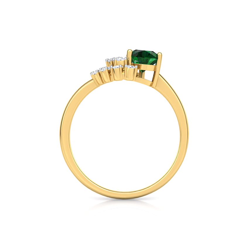 Crescent Cluster Diamond Ring Crescent Cluster Diamond Ring