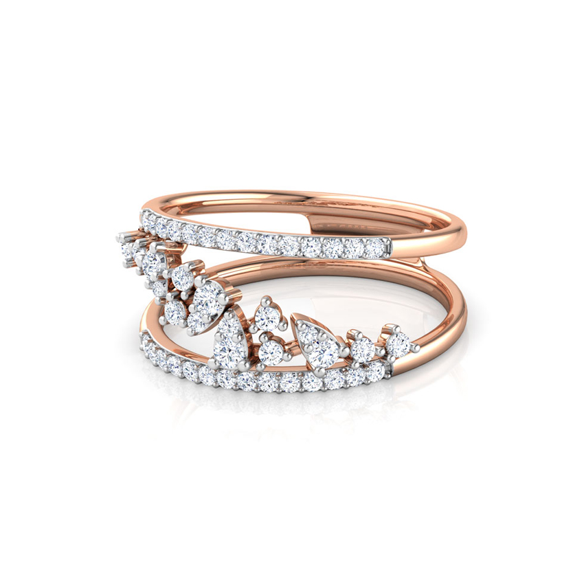 Skew Cluster Diamond Ring Skew Cluster Diamond Ring