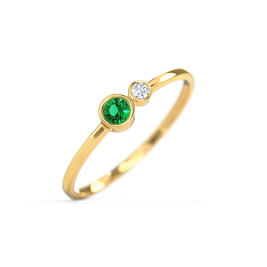 Dew Stackable Diamond Ring