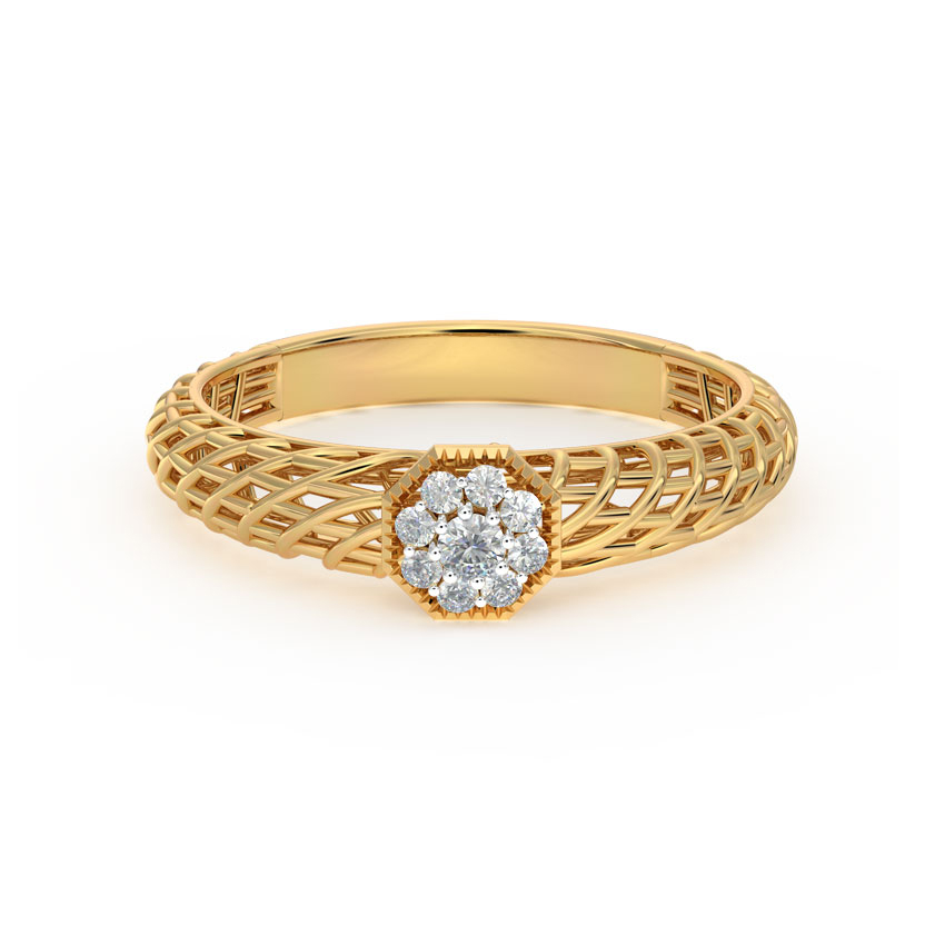 Hex Mesh Diamond Ring Hex Mesh Diamond Ring