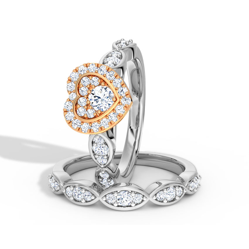 Lustrous Bridal Ring Set