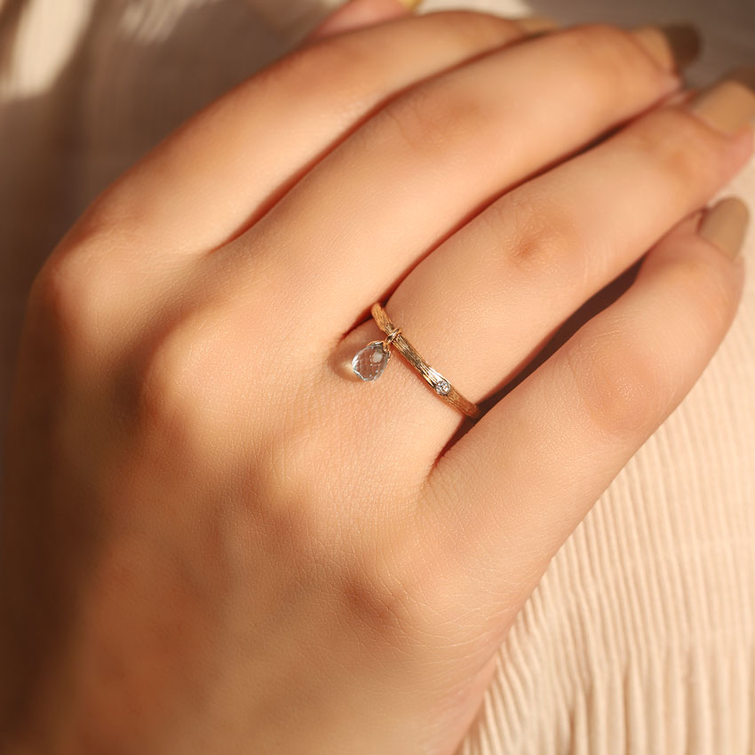 Twig Dewdrops Gemstone Ring Twig Dewdrops Gemstone Ring
