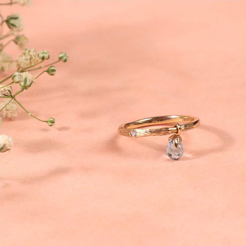 Twig Dewdrops Gemstone Ring Twig Dewdrops Gemstone Ring