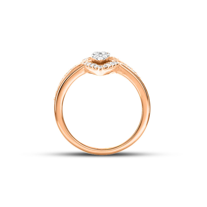 Classic Studded Drop Diamond Ring