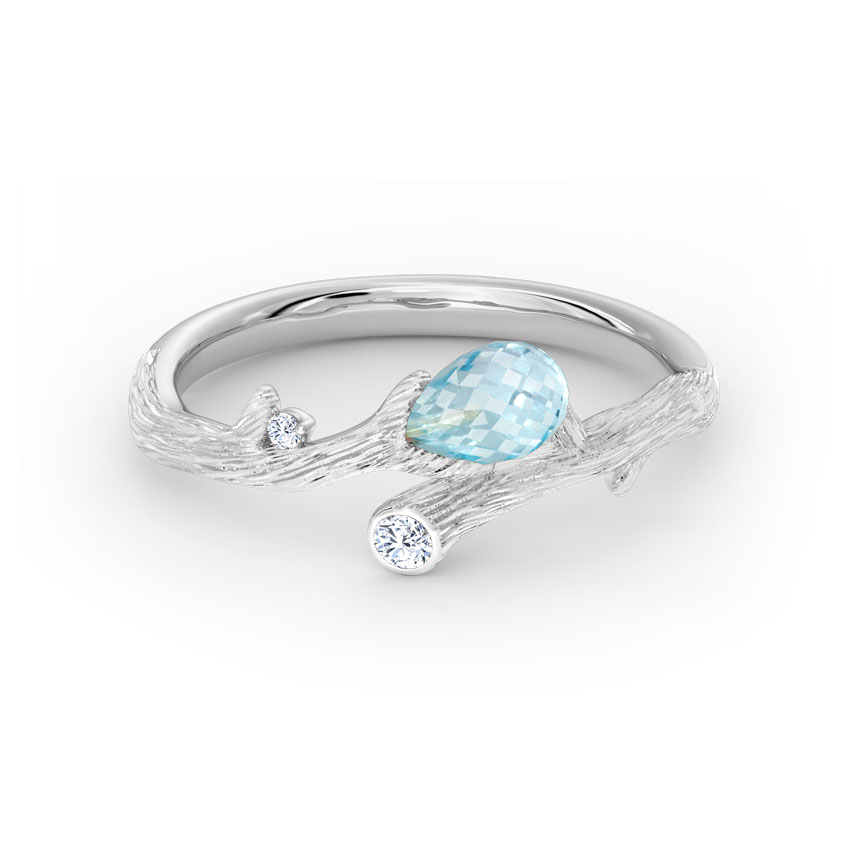 Pleach Dewdrops Gemstone Ring