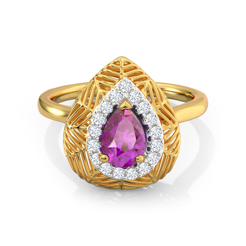 Lattice Amethyst Diamond Ring Lattice Amethyst Diamond Ring