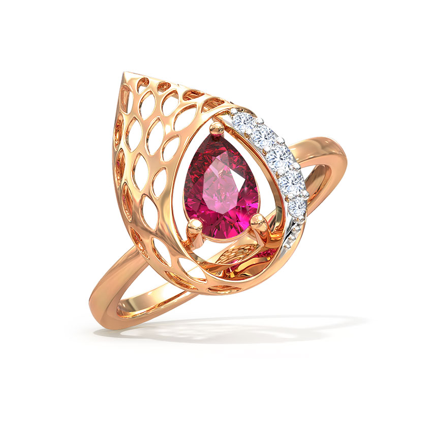 Cerise Swerve Ring