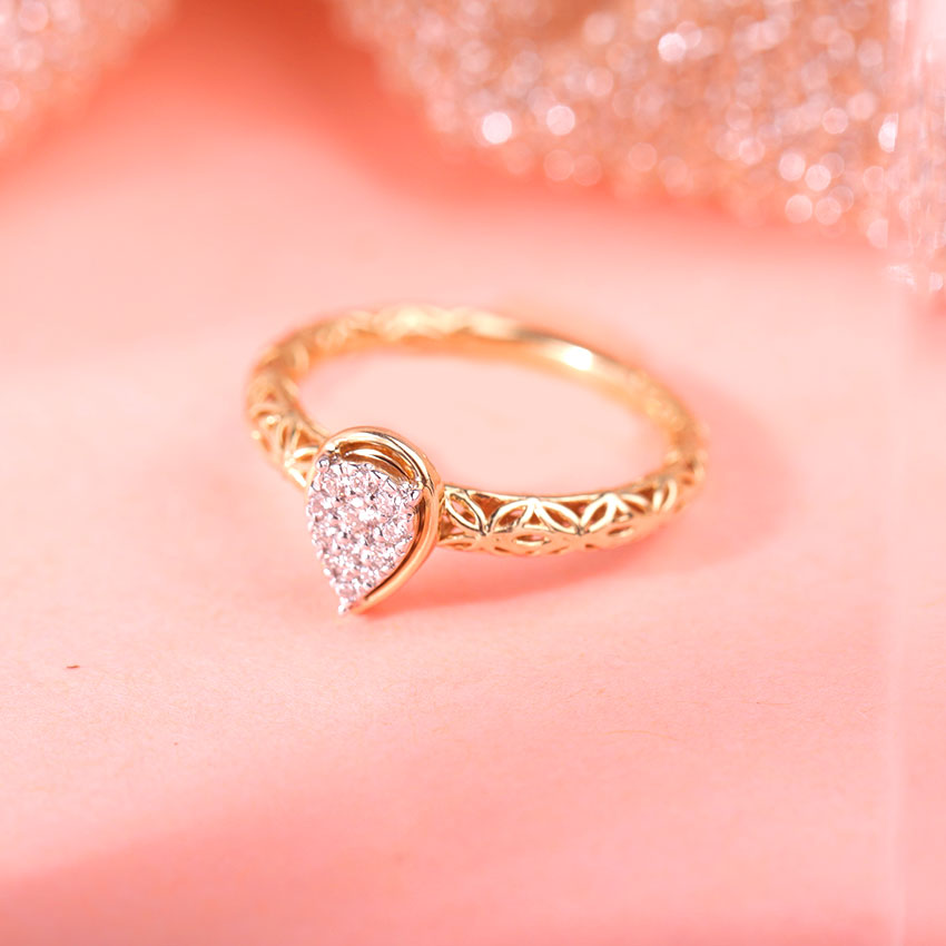 Pyrus Mesh Diamond Ring