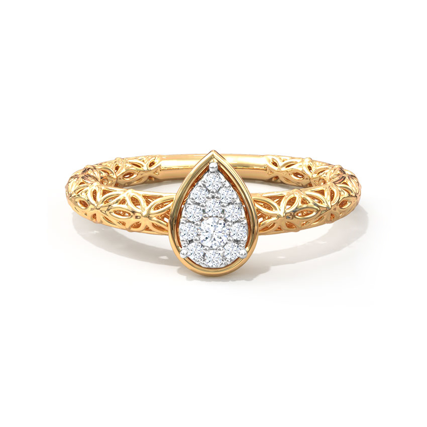 Pyrus Mesh Diamond Ring