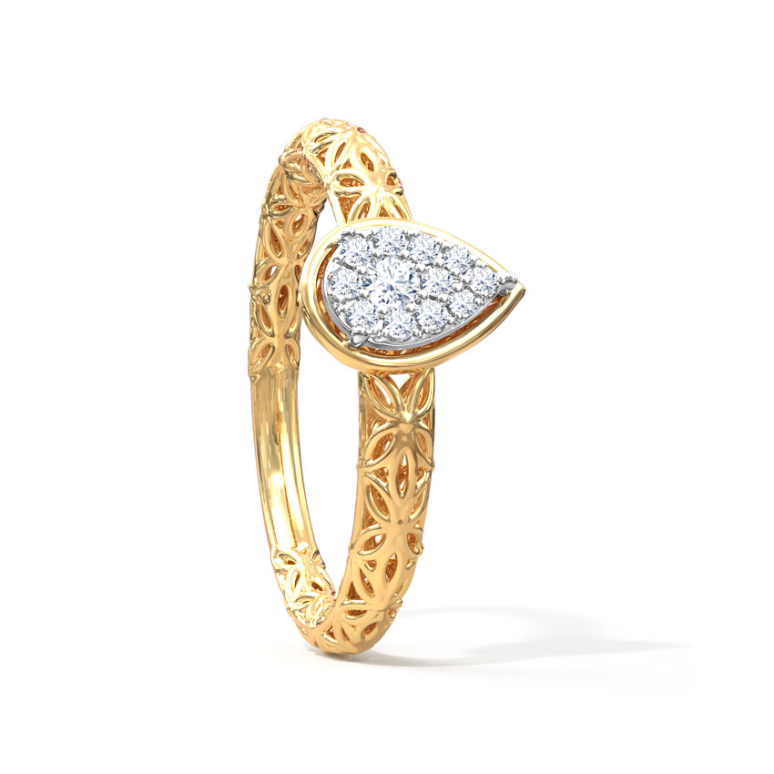 Pyrus Mesh Diamond Ring