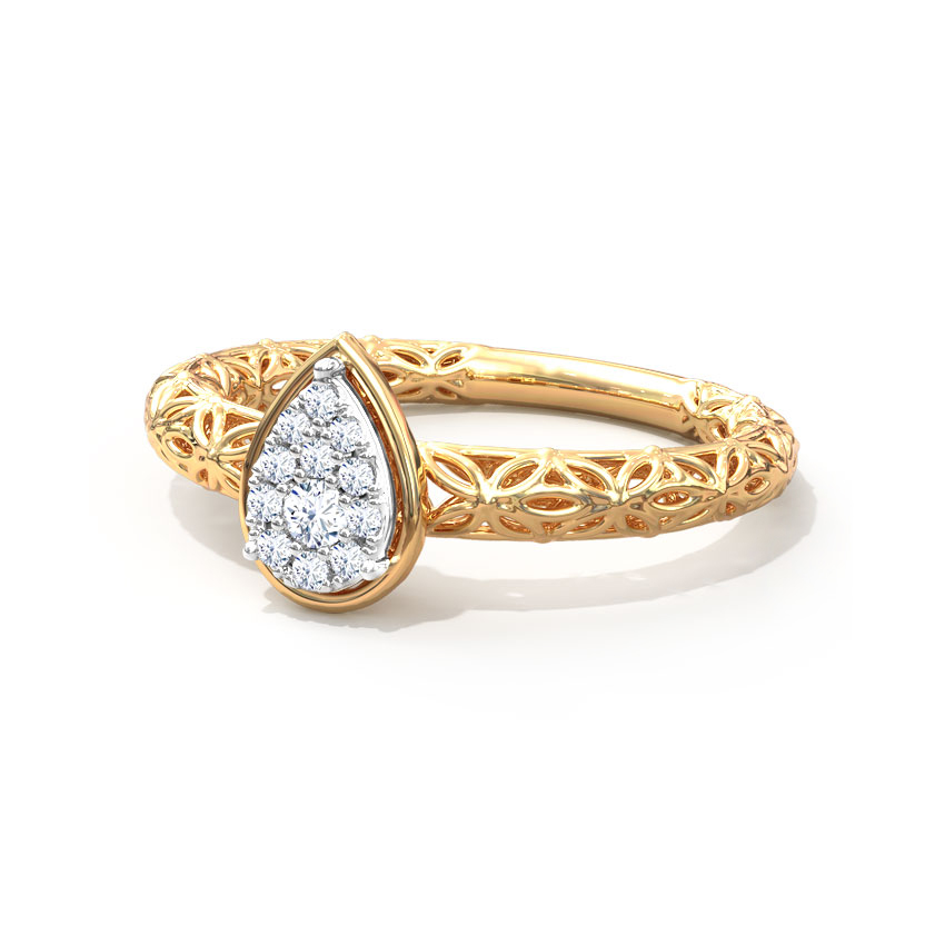 Pyrus Mesh Diamond Ring