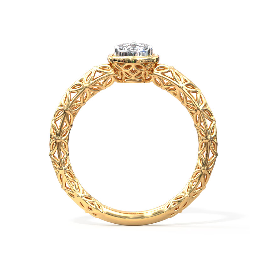 Pyrus Mesh Diamond Ring