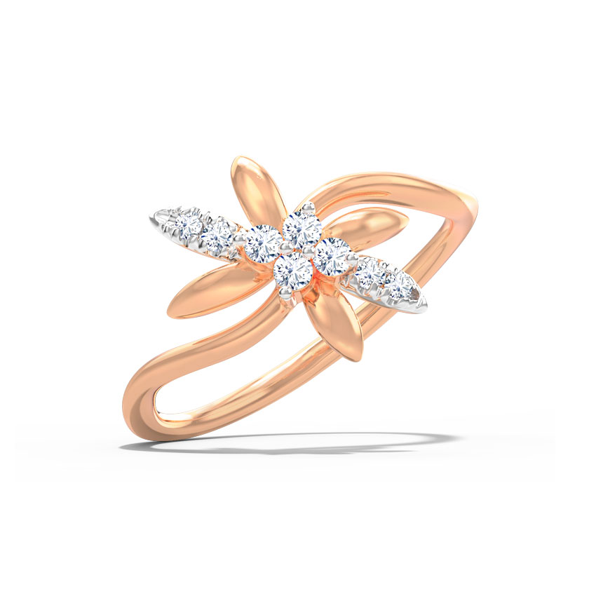 Diamond Rings 14 Karat Rose Gold Bella Diamond Ring