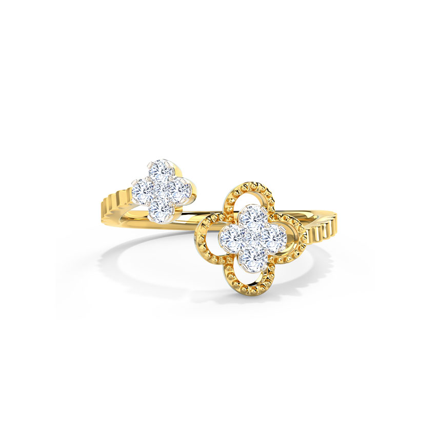 Ornate Clover Diamond Ring Ornate Clover Diamond Ring