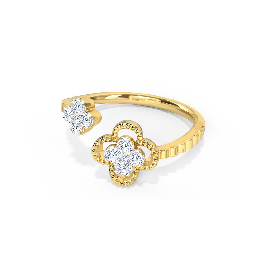 Ornate Clover Diamond Ring Ornate Clover Diamond Ring