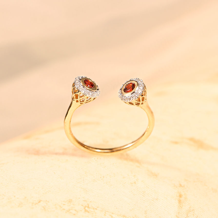 Alluring Deuce Gemstone Ring