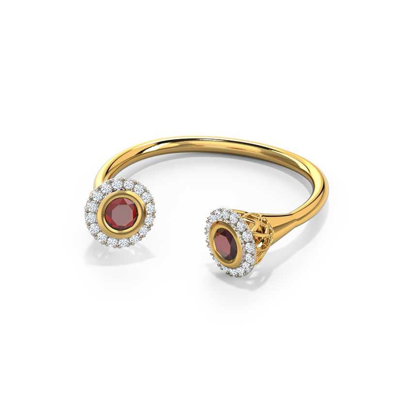 Alluring Deuce Gemstone Ring