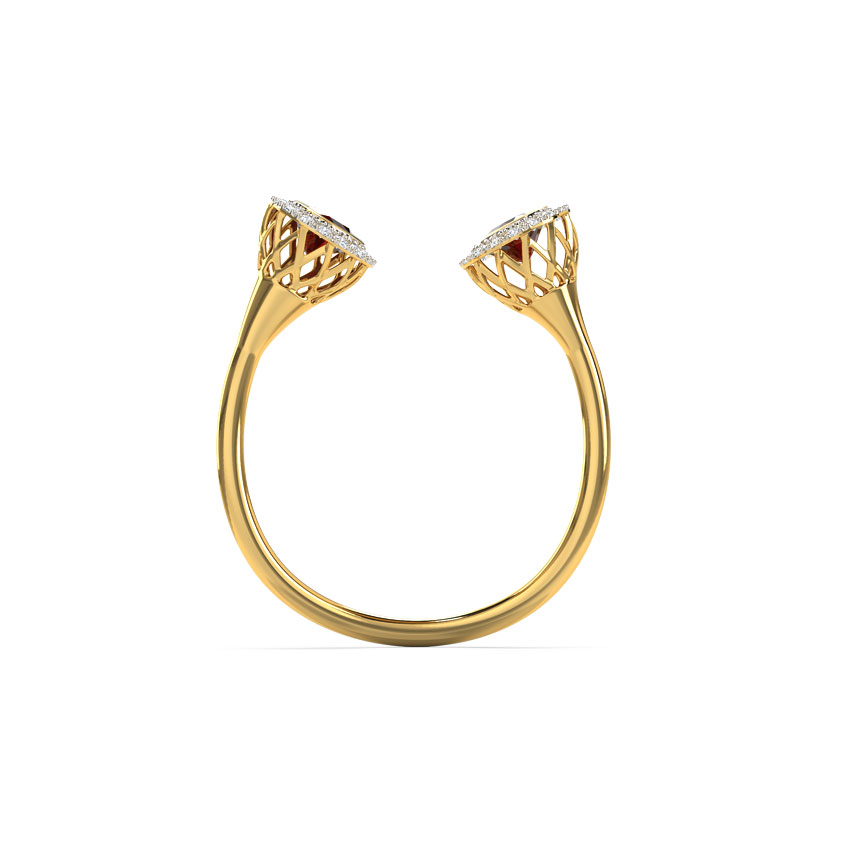 Alluring Deuce Gemstone Ring