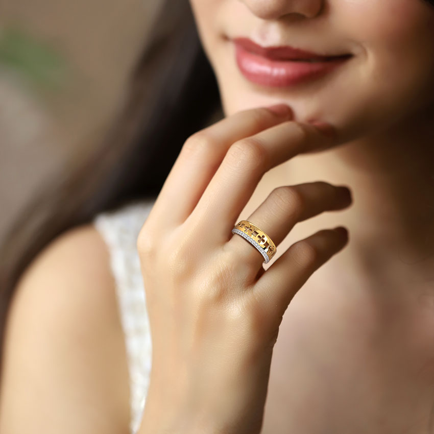 Jigsaw Cutout Diamond Band Jigsaw Cutout Diamond Band